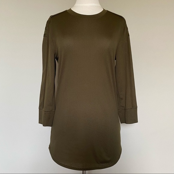 Helmut Lang Green Sport Mesh Tunic Top, XS - Picture 2 of 8